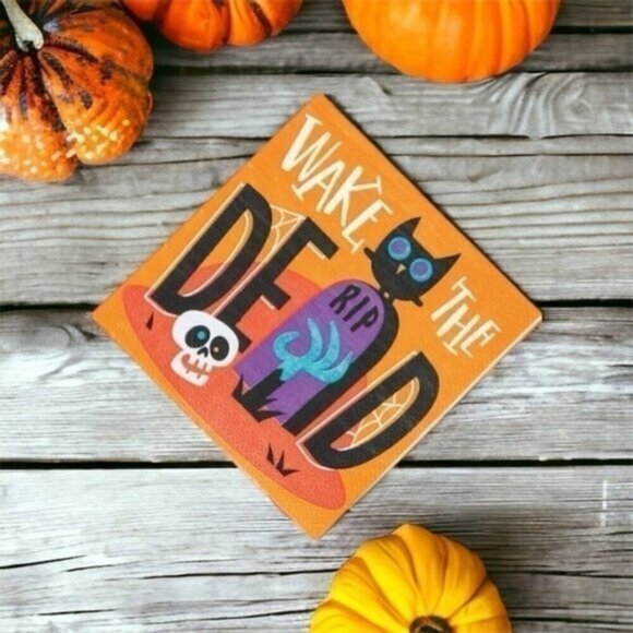 Halloween Goofy Ghouls 3-Ply Beverage Napkins 16 Pack - Picture 1 of 2